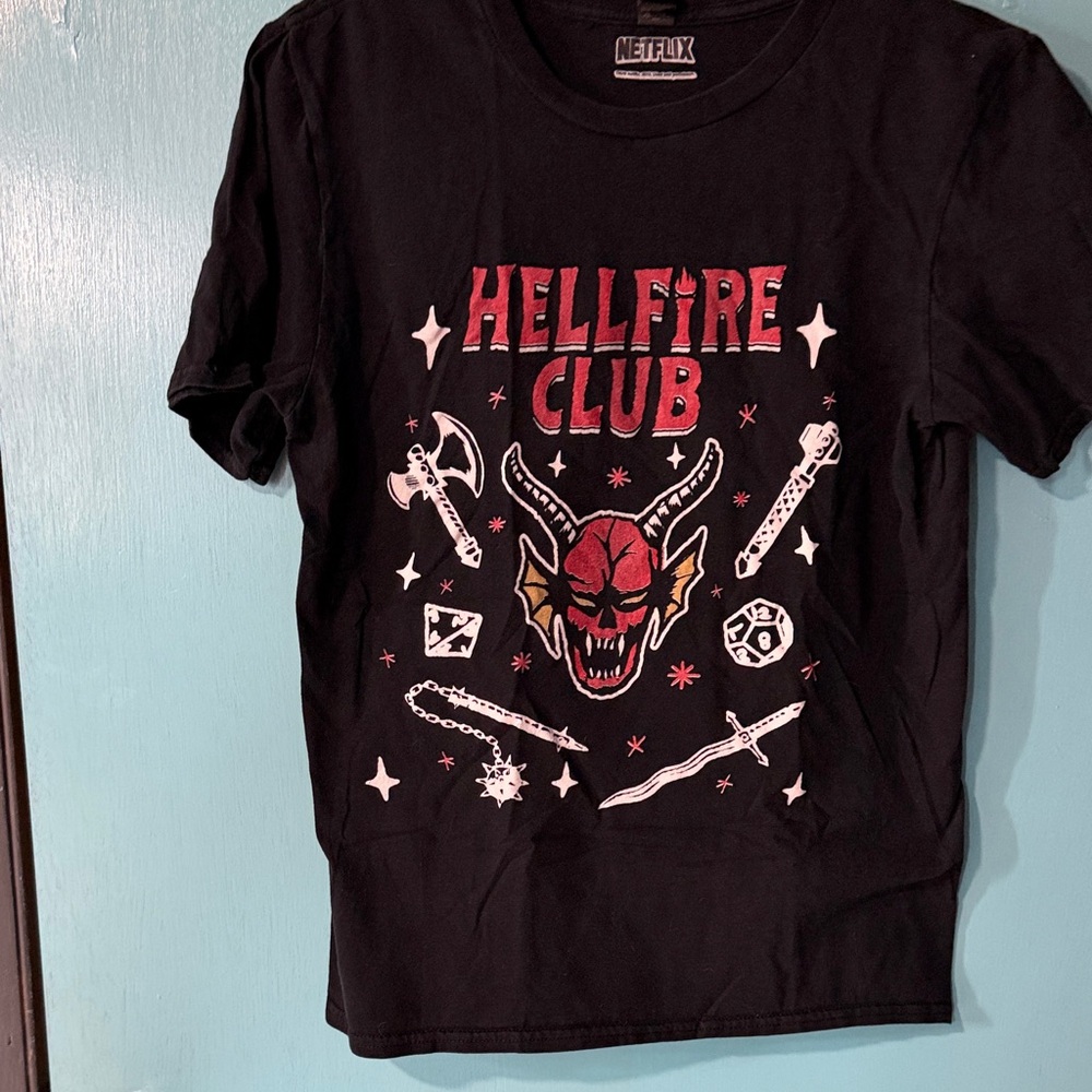 Stranger Things: Hellfire Club Black T-Shirt